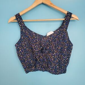 Sage Size XS Floral Crop Top